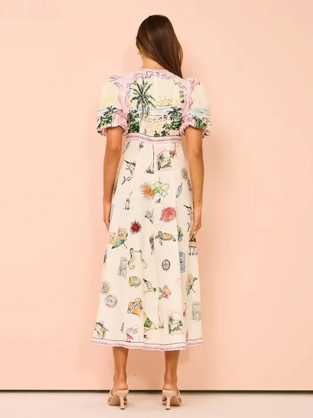 Alemais Sunset Midi Dress Size AU 16 for rent on The Volte - main image