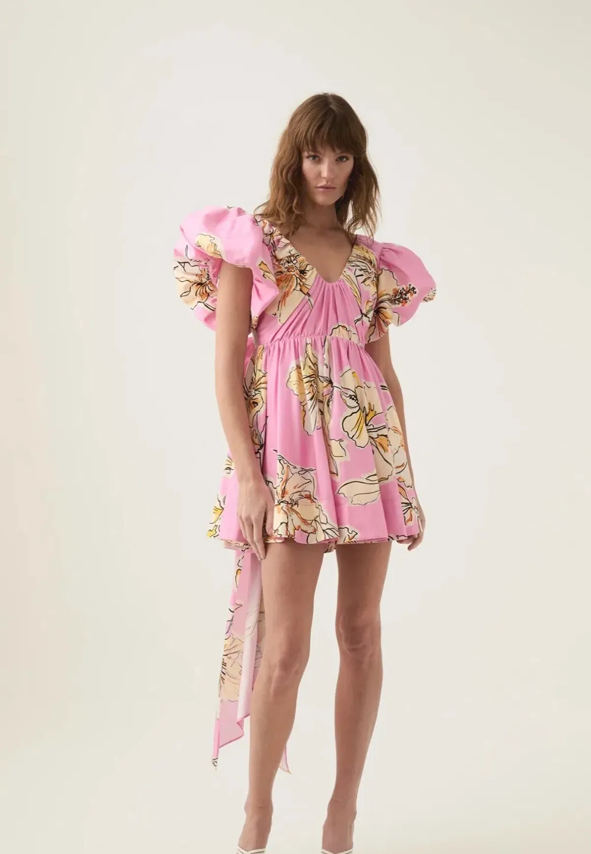 Greta Bow Back Mini Dress for rent on The Volte - main image