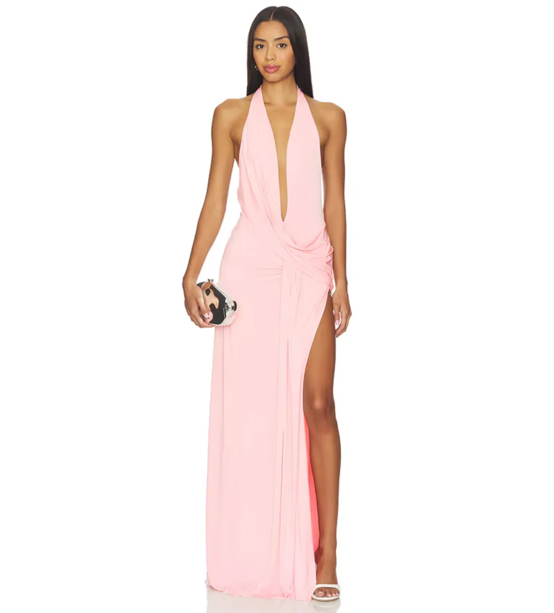 Natalie Rolt Winona Gown in Blossom Pink Size 1/AU8 for rent on The Volte - main image
