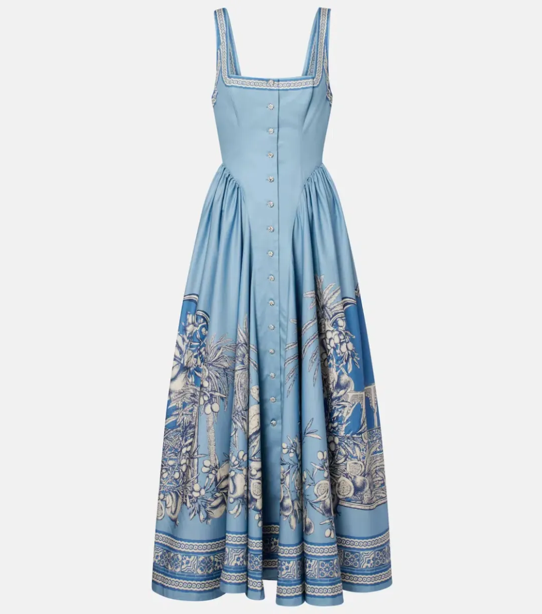 Alemais Villa Romantica Cotton Midi Dress for rent on The Volte - main image