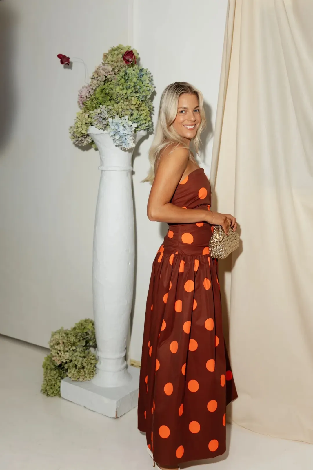 The Wolf Gang Luella Maxi / Jaffa spot / Size 16 for rent on The Volte - main image