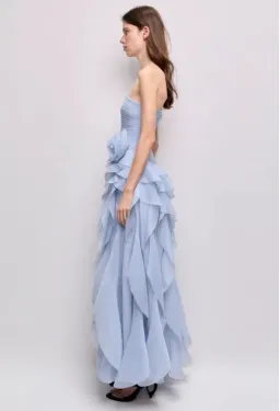 Aje Canyon Gown in Pastel Cloud Blue Size 6 for rent on The Volte - image 2