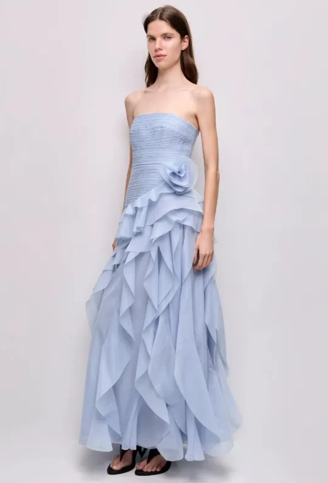 Aje Canyon Gown in Pastel Cloud Blue Size 6 for rent on The Volte - main image