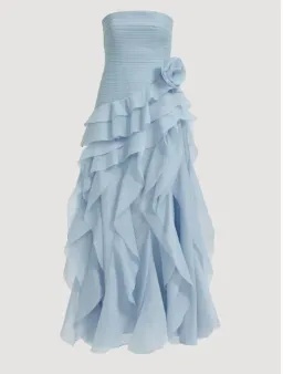 Aje Canyon Gown in Pastel Cloud Blue Size 6 for rent on The Volte - image 4