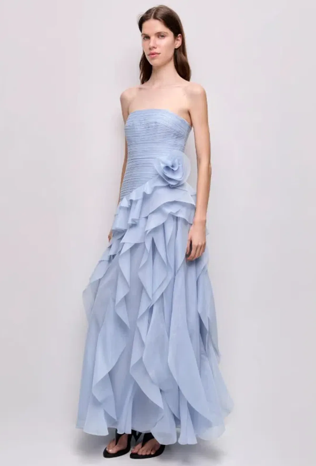 Aje Canyon Gown in Pastel Cloud Blue Size 12 for rent on The Volte - main image