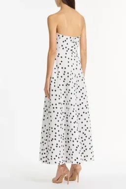 Jacquard A-Line Strapless Gown by Carla Zampatti Size 8 for rent on The Volte - image 3