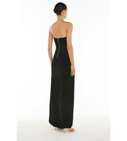 Manning Cartell Double Time Pleat Strapless Dress in Black Size AU8 for rent on The Volte - image 4
