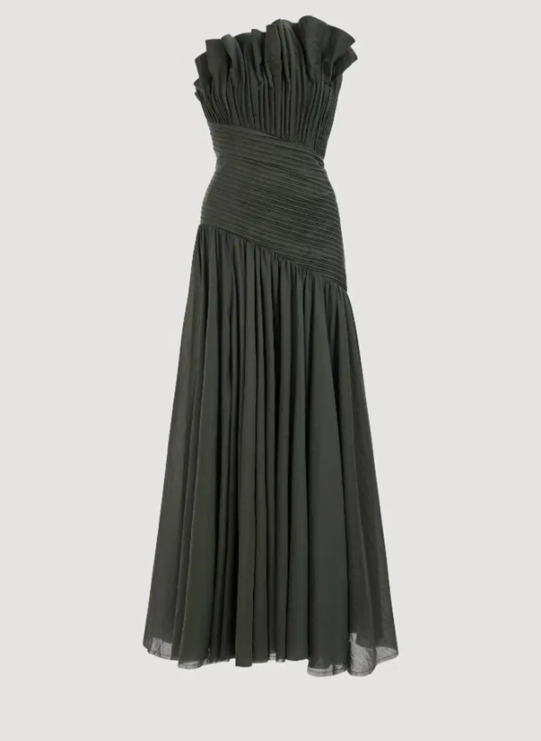 Aje Aquiline Maxi Dress in Hunter Green Size 6 for rent on The Volte - main image