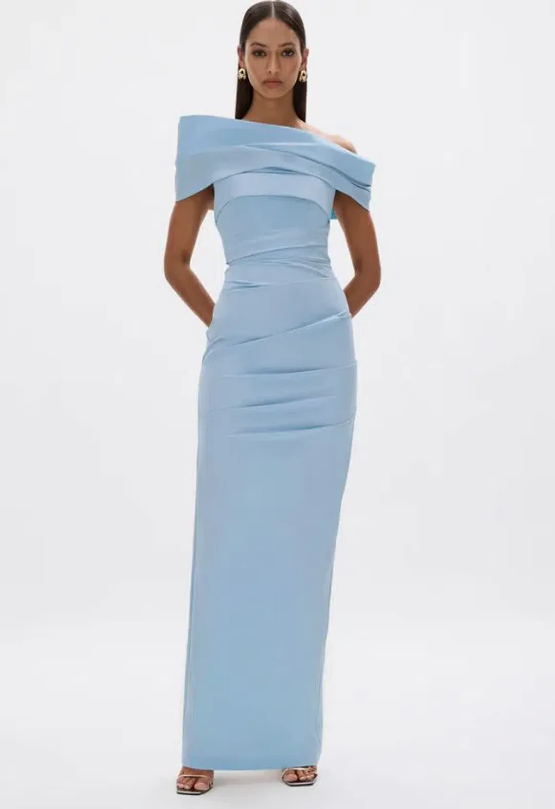 Rachel Gilbert Monique Gown in Sky Blue Size 1(8) for rent on The Volte - main image