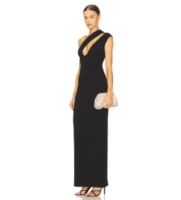 Solace London Krista Maxi Dress in Black Size AU10 for rent on The Volte - image 1