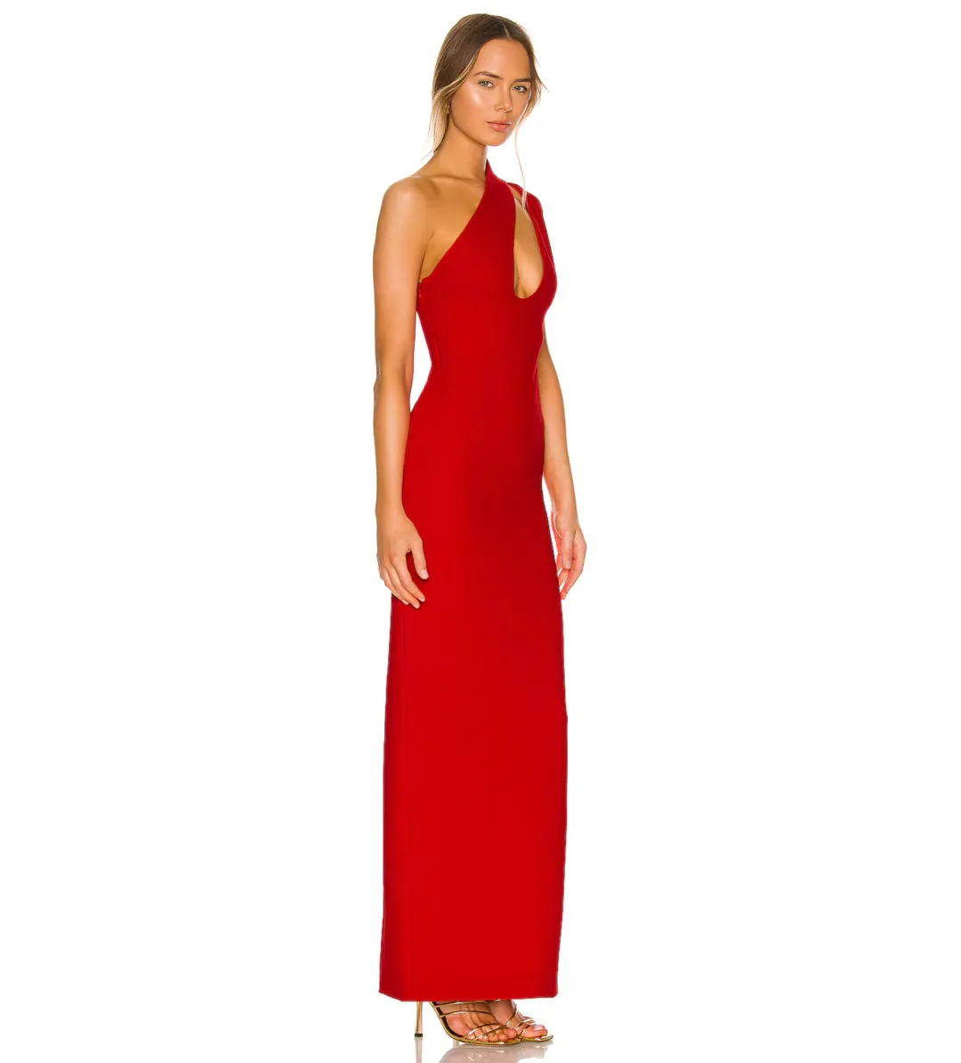 Solace London Krista Maxi Dress in Red AU12 for rent on The Volte - main image