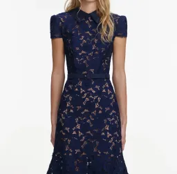 Self Portrait Belted Midi Dress for rent on The Volte - image 5