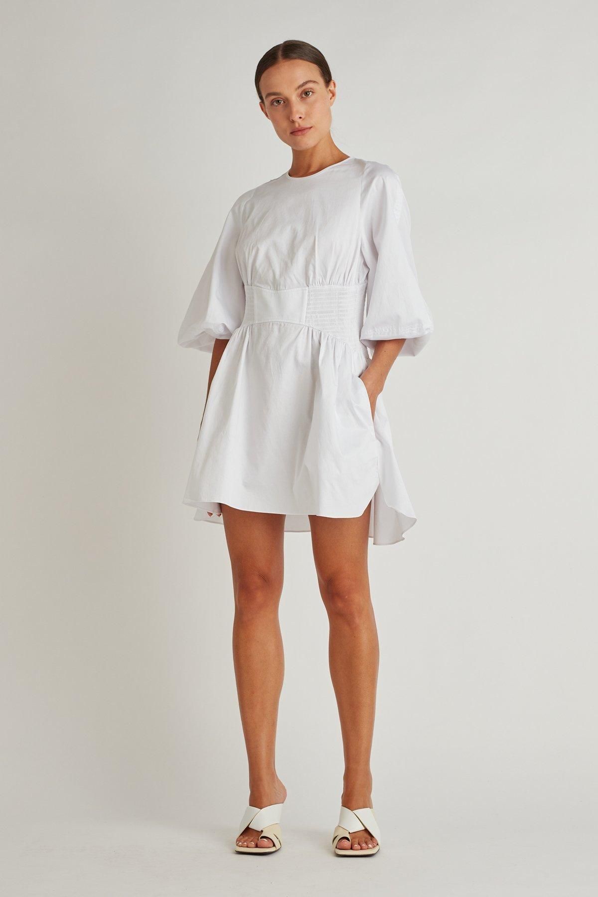 Camilla and Mark Willis Mini Dress White Size 10 for rent on The Volte - main image