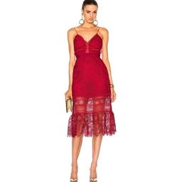 Self Portrait Floral Lace Midi Dress Size 8 for rent on The Volte - image 1