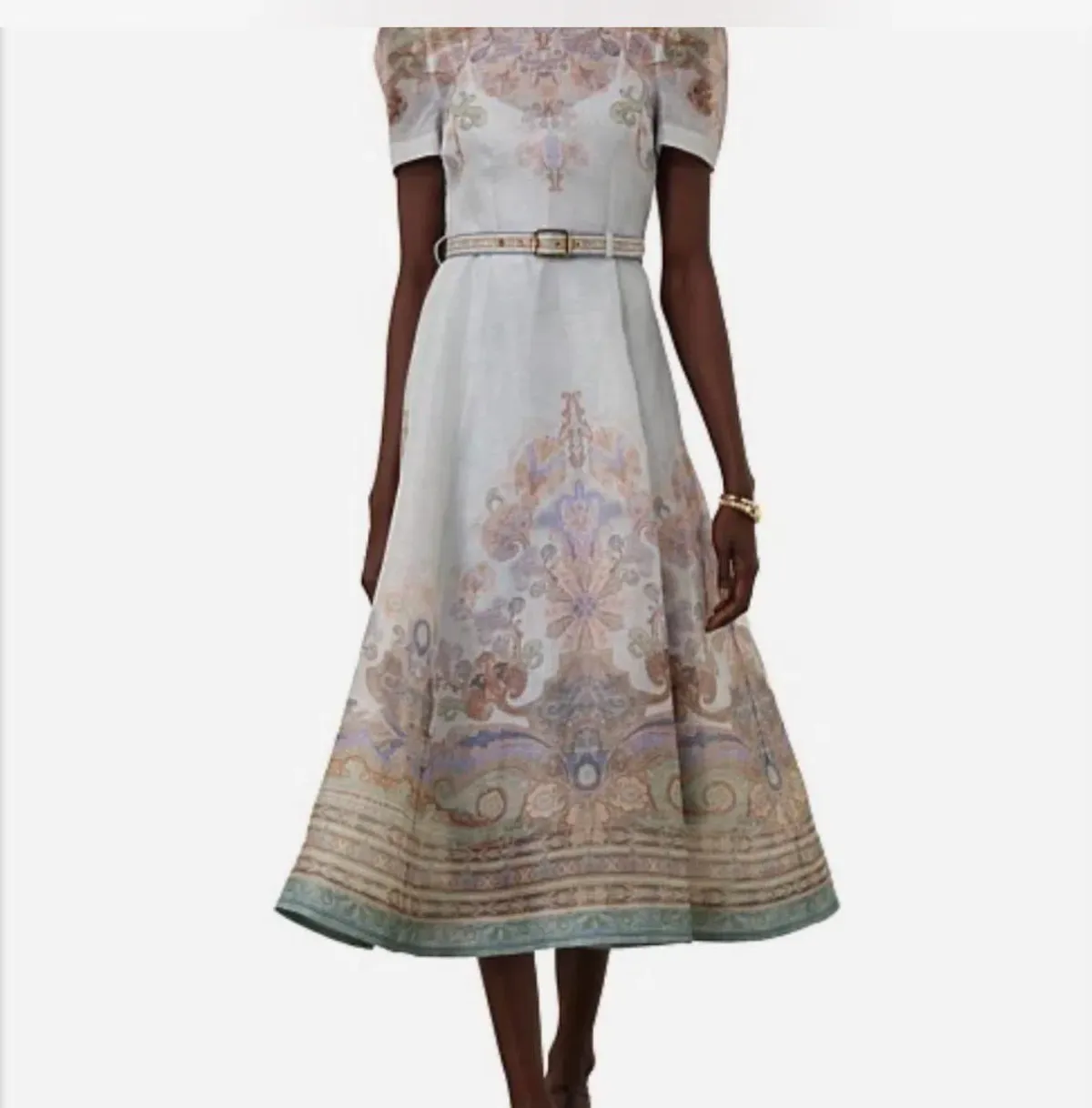 Zimmermann Belted Eden Midi dress OP for rent on The Volte - main image