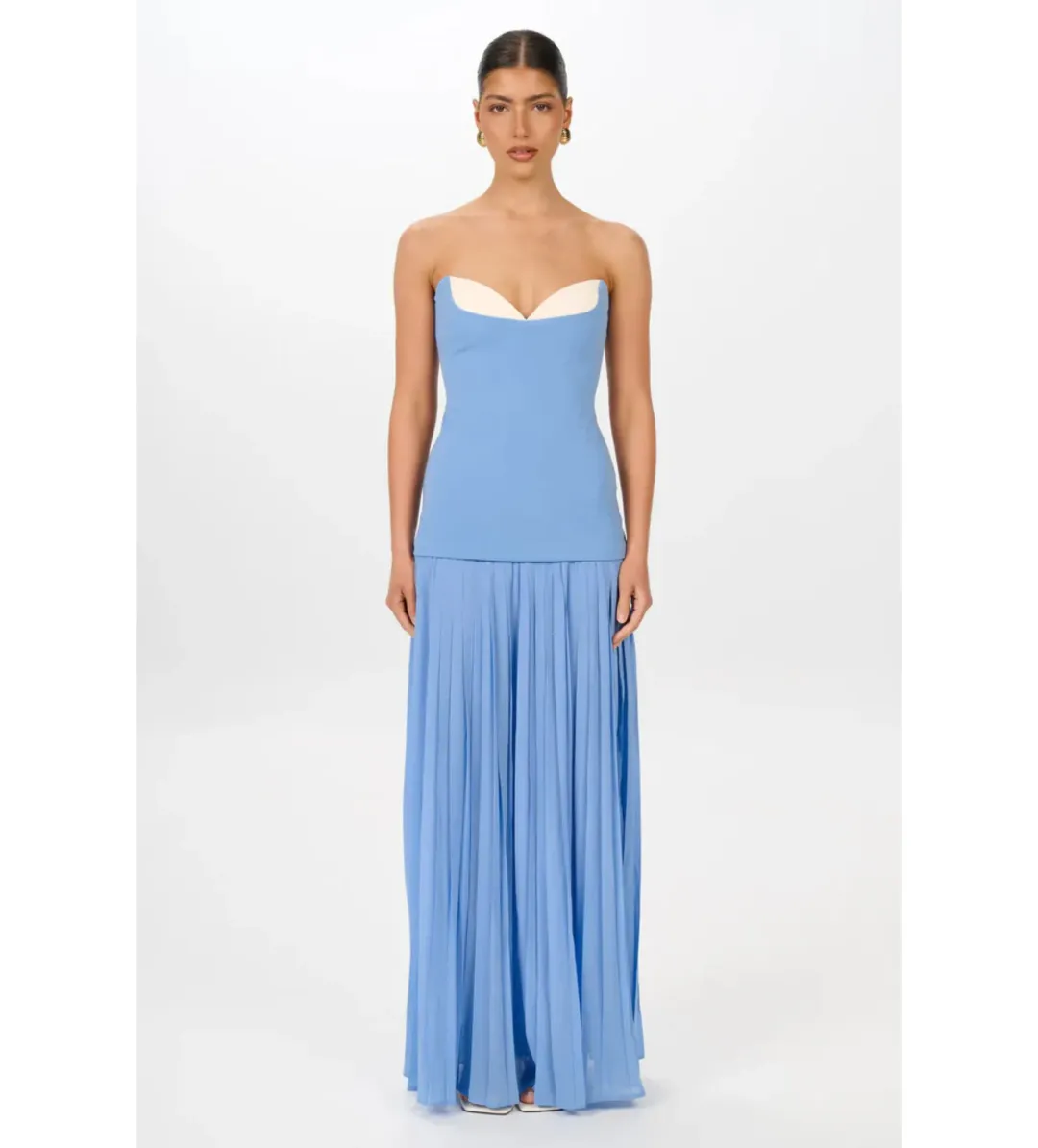 She Is Olla Nicolette Dress in Cornflower Size L/AU12 for rent on The Volte - main image