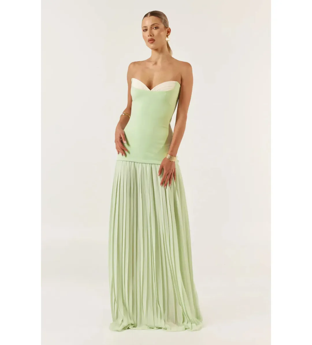 She Is Olla Nicolette Dress in Mint Size L/AU12 for rent on The Volte - main image