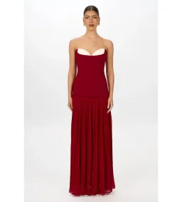 She is Olla Nicolette Dress in Raspberry Size S/AU8 for rent on The Volte - image 1