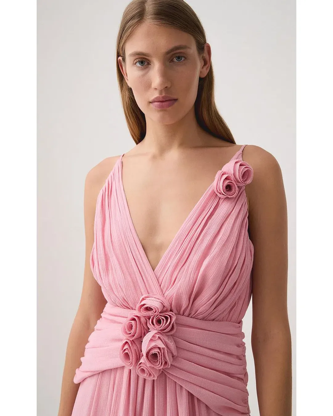💗 New AJE Mercurial Maxi Dress in Blush Pink - Size 8 AU 💗 for rent on The Volte - main image