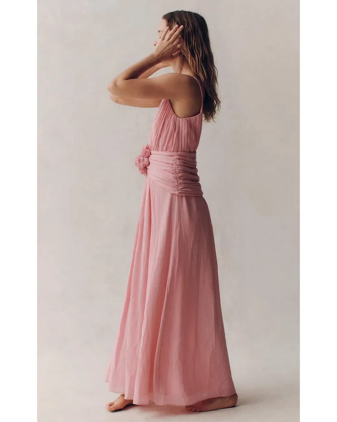 💗 New AJE Mercurial Maxi Dress in Blush Pink - Size 8 AU 💗 for rent on The Volte - main image