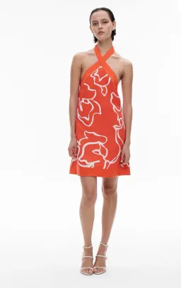 Witchery Contrast Halter Mini Dress for rent on The Volte - image 1