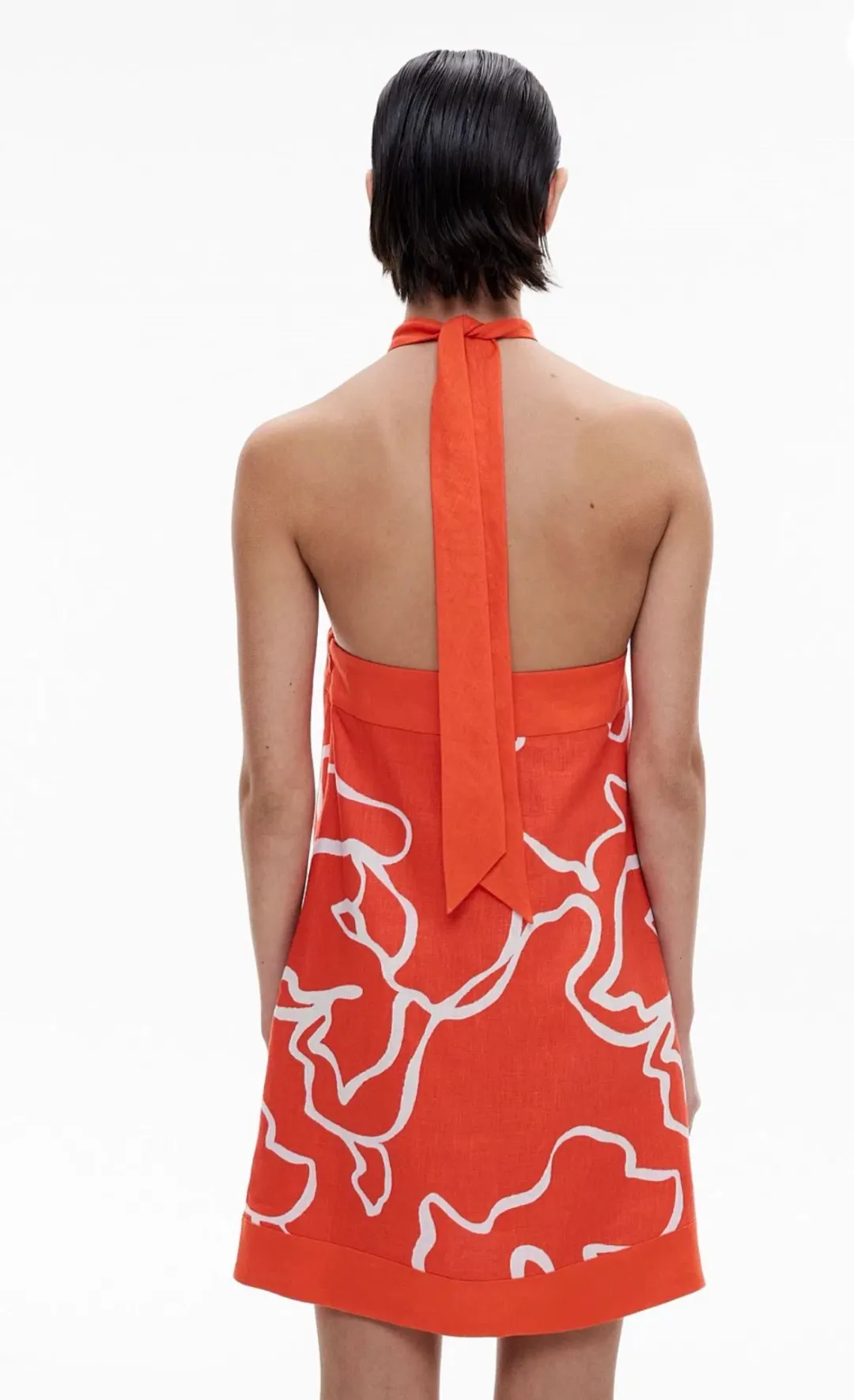 Witchery Contrast Halter Mini Dress for rent on The Volte - main image