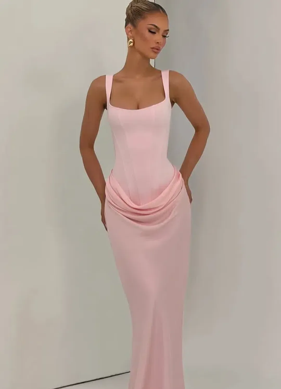 Babyboo Fashion Cornelia Maxi Dress BLUSH 6 for rent on The Volte - main image