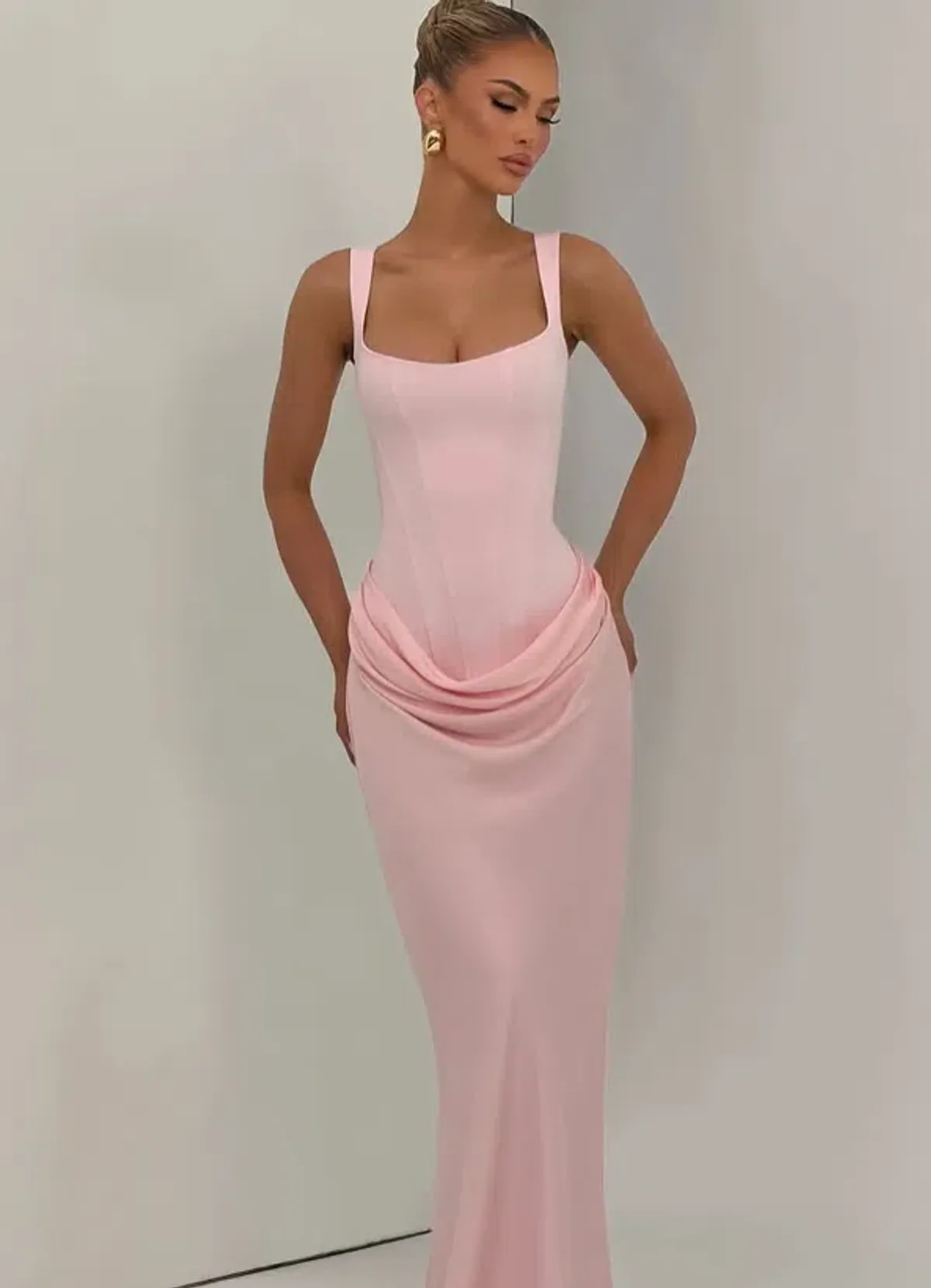 Babyboo Fashion Cornelia Maxi Dress BLUSH 6 for rent on The Volte - main image