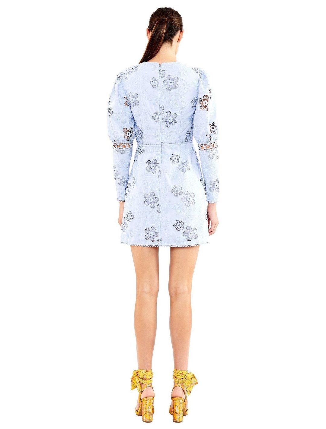 Blue Hue LS mini dress for rent on The Volte - main image