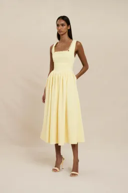 Nova Scallop Midi Dress by By Johnny Size 8 for rent on The Volte - image 5
