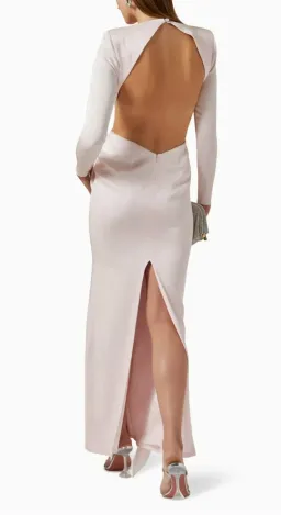Alex Perry Dalten Pink Long Sleeve Backless Dress Size 10 for rent on The Volte - image 2