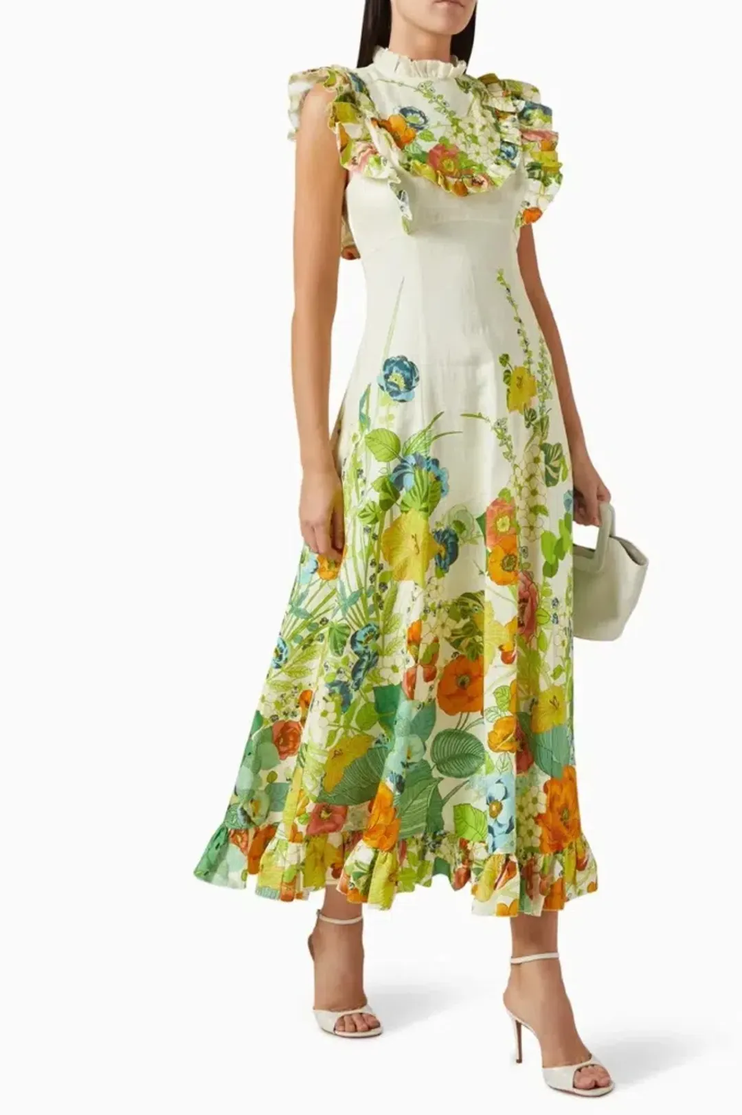 Alemais Constance Midi Dress Multi Size 16 for rent on The Volte - main image
