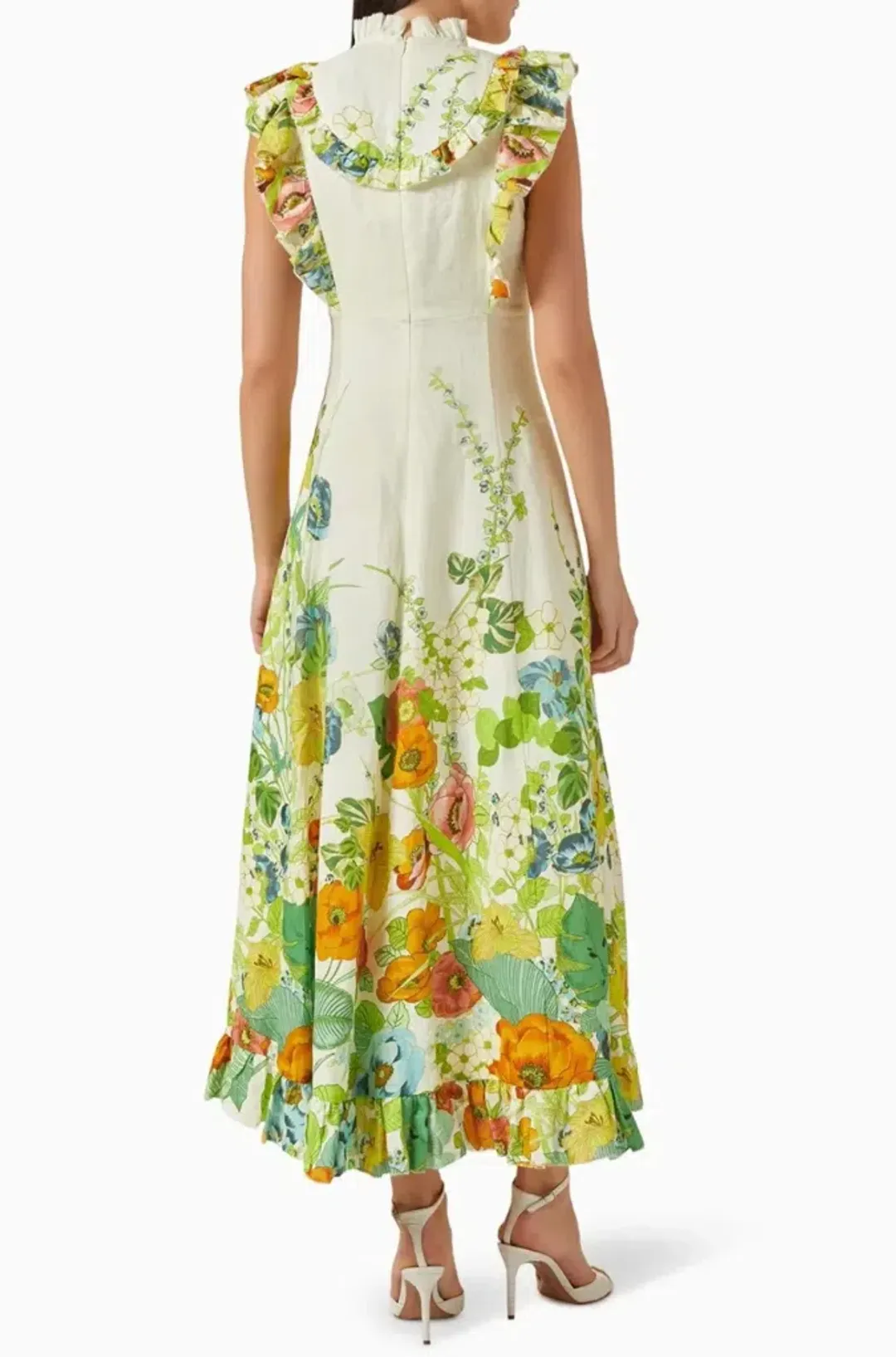 Alemais Constance Midi Dress Multi Size 16 for rent on The Volte - main image