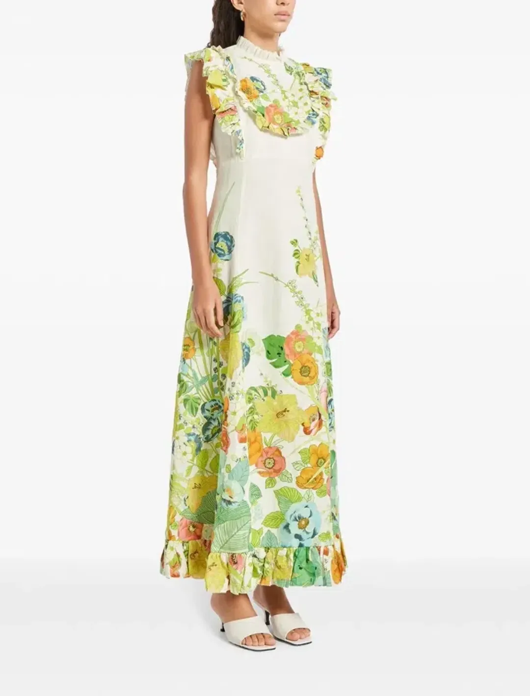 Alemais Constance Midi Dress Multi Size 16 for rent on The Volte - main image
