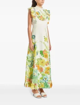 Alemais Constance Midi Dress Multi Size 16 for rent on The Volte - image 5