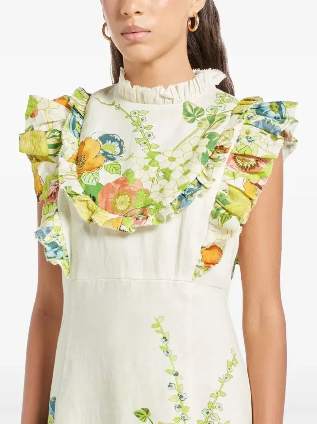 Alemais Constance Midi Dress Multi Size 16 for rent on The Volte - main image