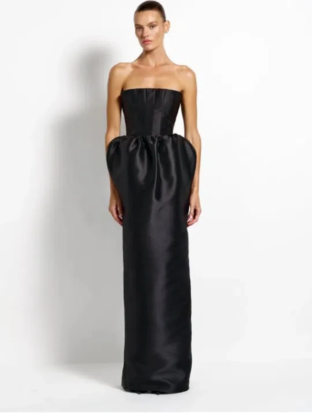 Effie Kats Peyton Gown in Black Size 8 for rent on The Volte - main image