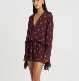 Benni Marnie Shirt Dress - Plum Spot for rent on The Volte - image 1