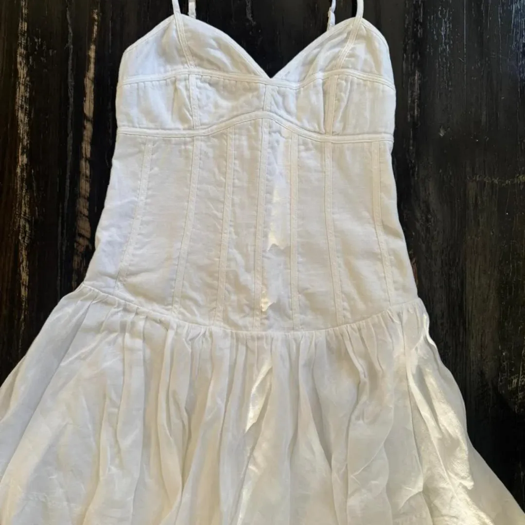 Aje white corset mini dress  for rent on The Volte - main image
