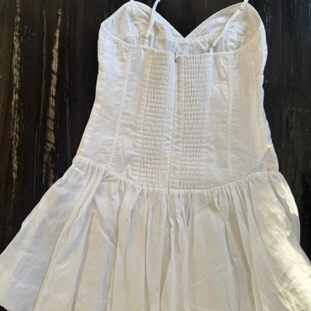 Aje white corset mini dress  for rent on The Volte - main image