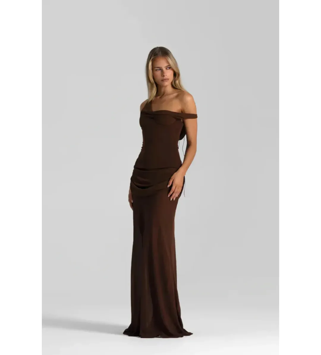 Natalie Rolt Cadence Gown in Espresso Size 3/AU12 for rent on The Volte - main image