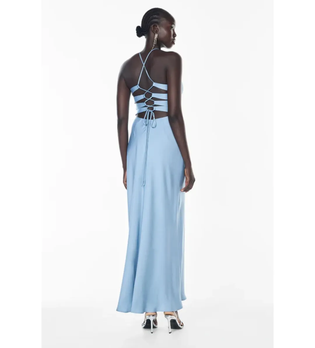 Manning Cartell Time to Shine Slip Dress in Powder Blue Size AU10 for rent on The Volte - main image