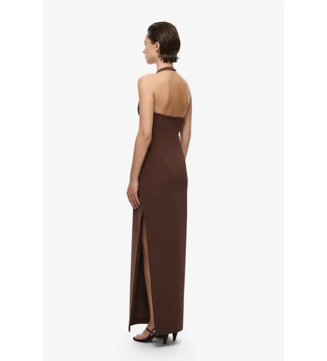Misha Alusia Dress in Chocolate Size XXS/AU4  for rent on The Volte - main image