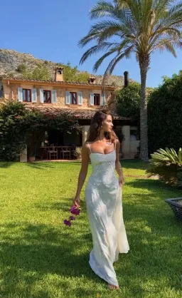 House of CB Seren Dress in vintage white size XS  for rent on The Volte - image 2