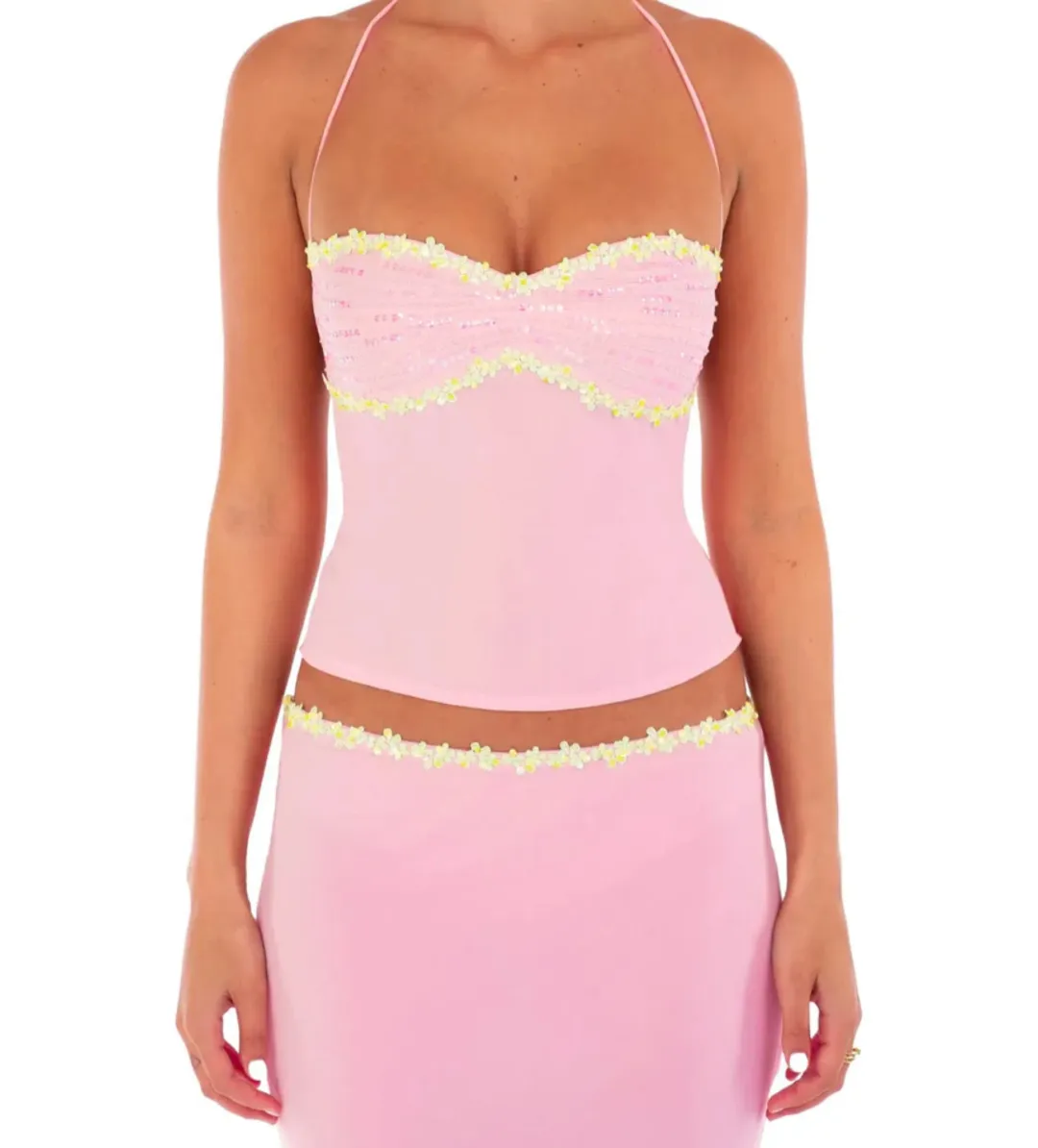 I Am Delilah Jemima Set in Lemonade Size XS/AU6 for rent on The Volte - main image