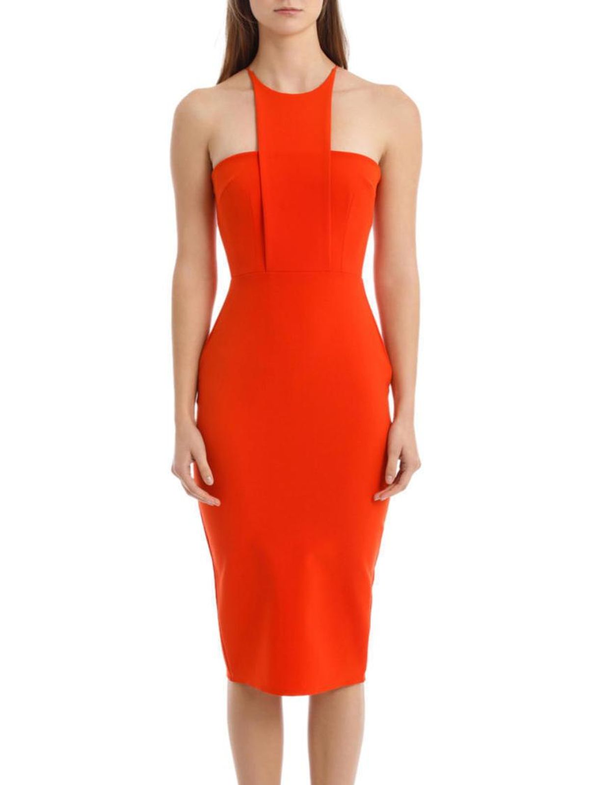Alex Perry Piper Dress Orange Size 10 for rent on The Volte - main image