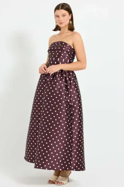 Pasduchas Alistair Strapless Midi Dress size 10  for rent on The Volte - image 2