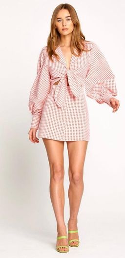 Alice McCall Her Story Mini Dress size 8 colour guava  for rent on The Volte - image 2