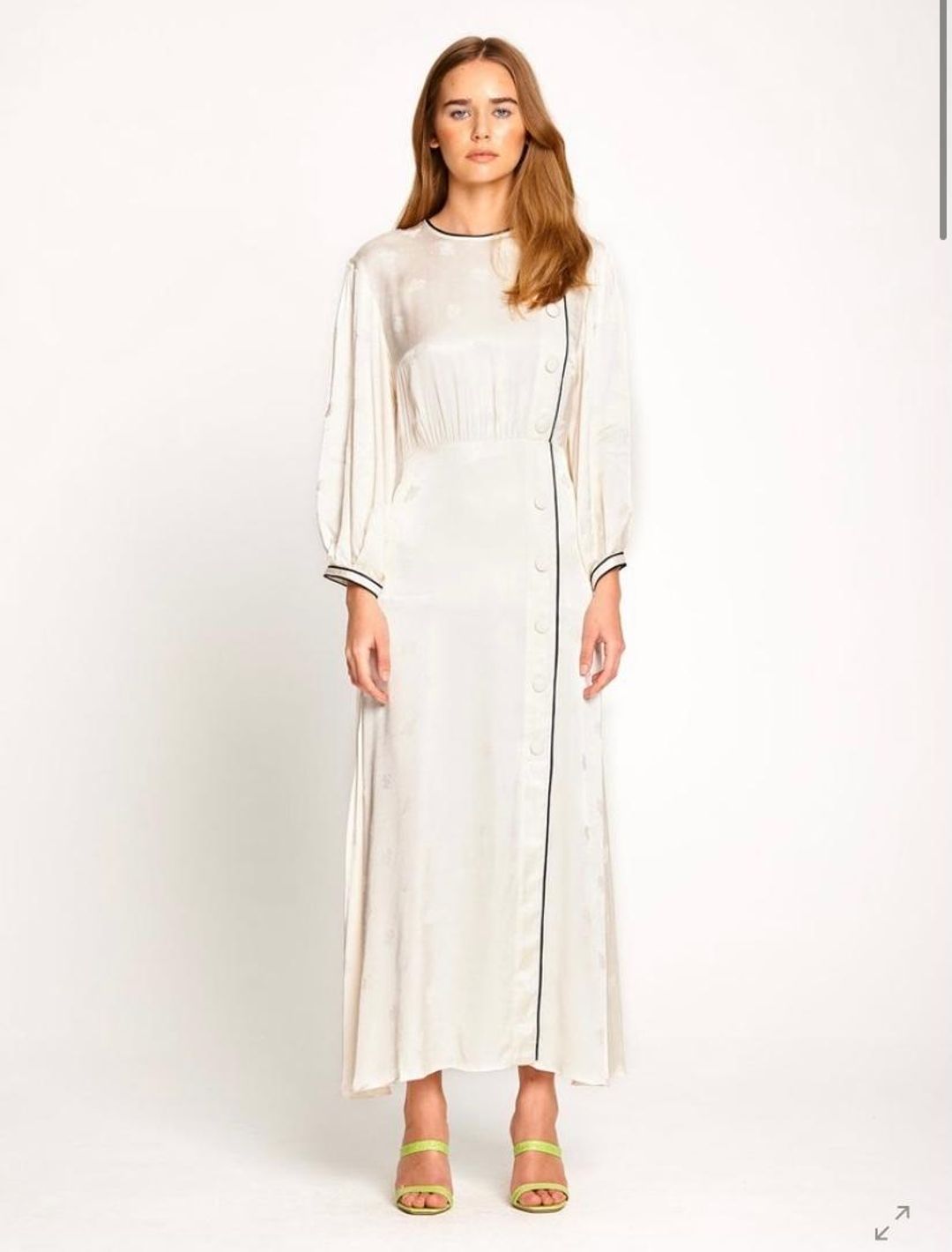 Alice McCall Hotel Lobby Midi Dress, cream in size 6 for rent on The Volte - main image