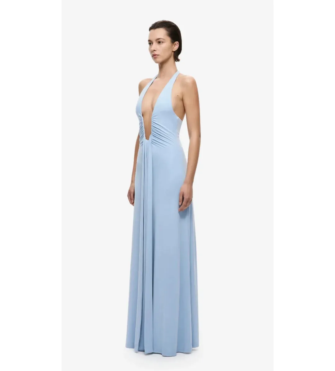 Misha Jennifer Cupro Maxi Dress in Cornflower Blue Size XXS/AU4 for rent on The Volte - main image